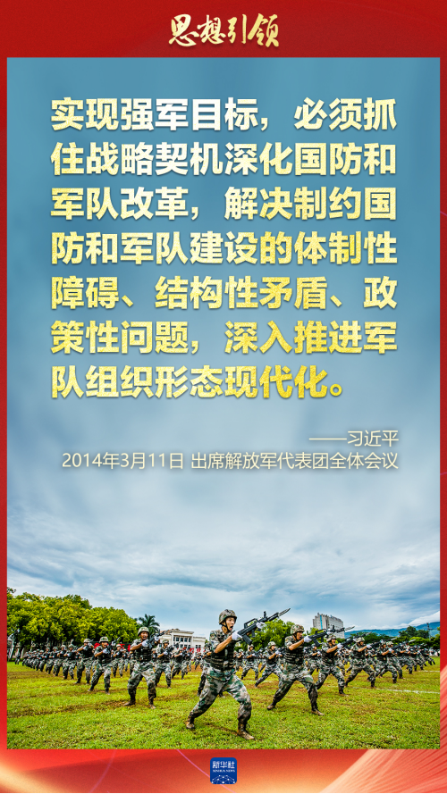 思想引領(lǐng)｜兩會上，習(xí)主席這樣談強(qiáng)軍之路