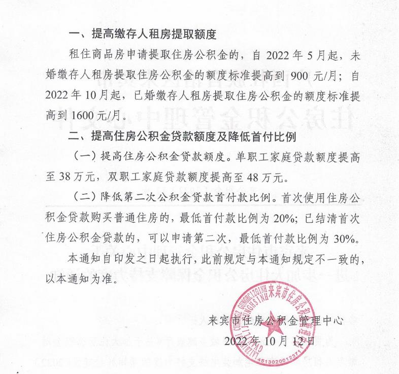 廣西來賓市住房公積金管理中心網(wǎng)站信息截圖。