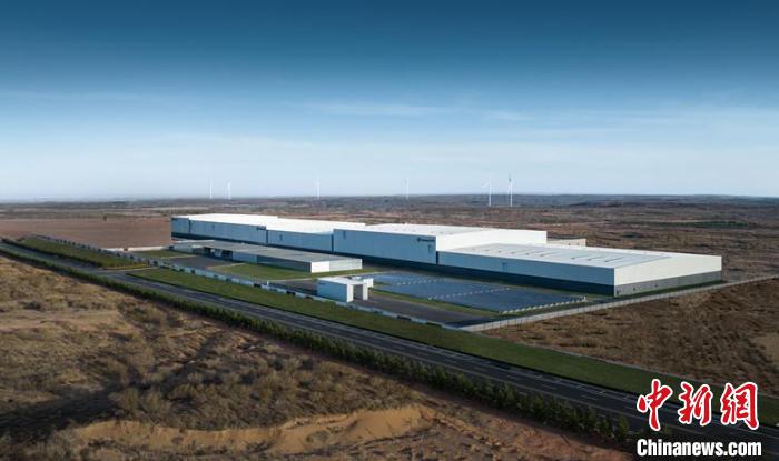 圖為鄂爾多斯零碳產(chǎn)業(yè)園(資料圖)。　張?jiān)﹫D