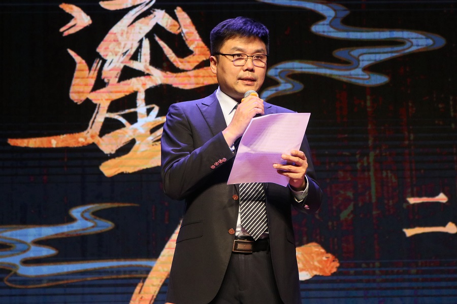 北京外國語大學黨委常委、副校長趙剛在活動現(xiàn)場講話。主辦方供圖