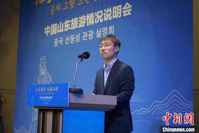 首爾市政府觀光體育局局長(zhǎng)金英渙致辭?！⑿?攝