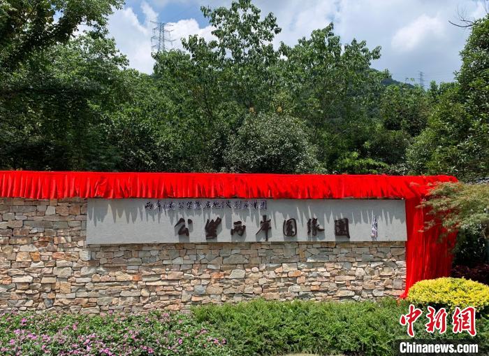 “公望兩岸圓緣園”開園?！」溻?攝