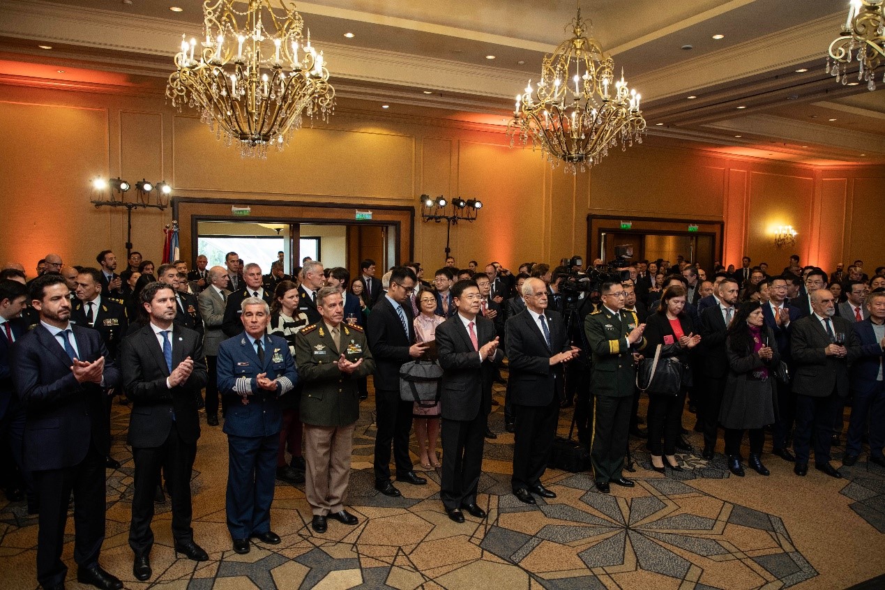 招待會現(xiàn)場氣氛熱烈友好。中國駐阿根廷大使館供圖