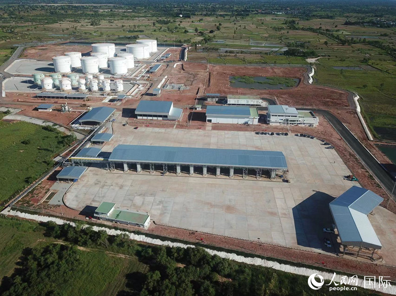 泰國東北部成品油管道項目終端罐區(qū)。人民網(wǎng)記者 孫廣勇攝