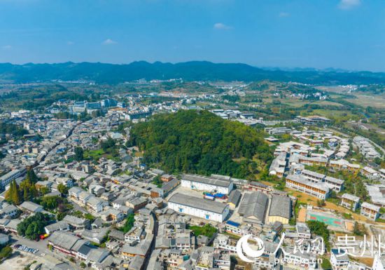 航拍舊州古鎮(zhèn)。人民網(wǎng) 陽茜攝