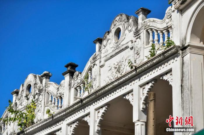 圖為文昌鋪前騎樓老街南洋風(fēng)格建筑。 <a target='_blank' href='/' _fcksavedurl='/' ><p  align=