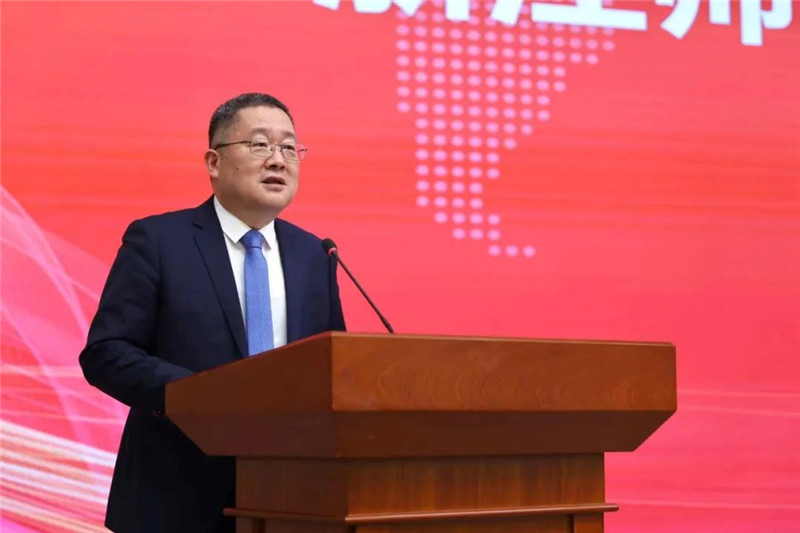 浙江師范大學(xué)黨委書記鄭孟狀致辭。主辦方供圖