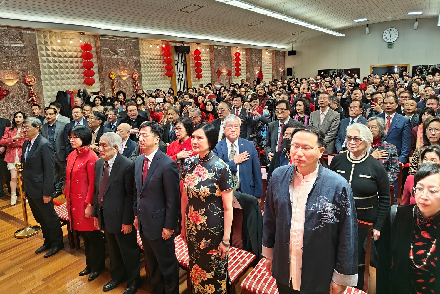 領(lǐng)區(qū)各州代表參加招待會。主辦方供圖