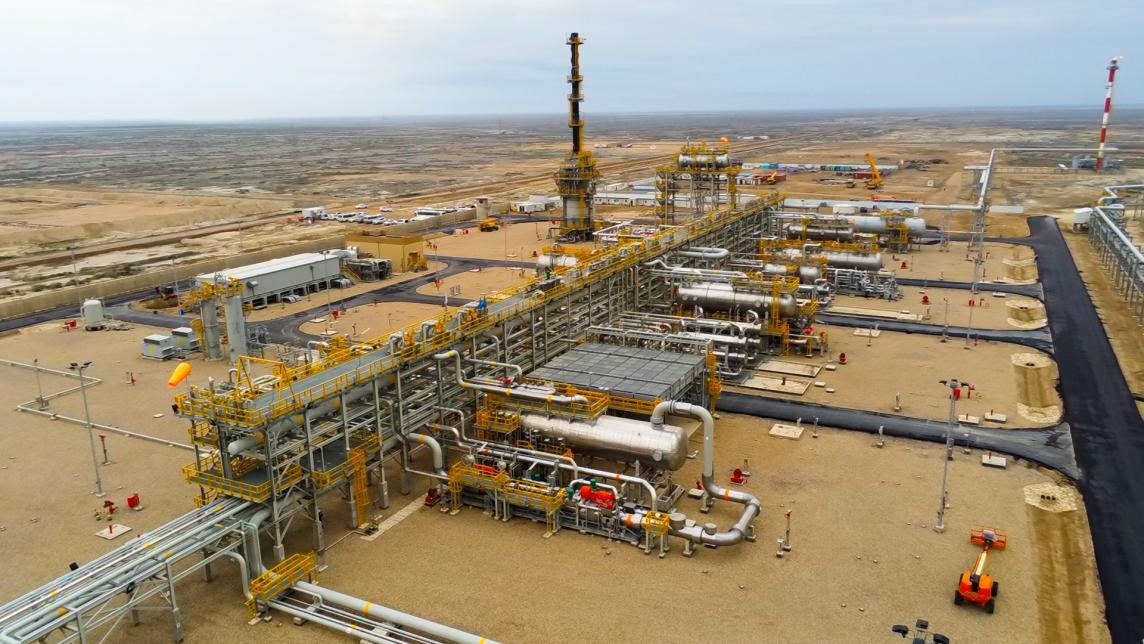 圖為西古爾納-1油田項(xiàng)目一景。中國石油（伊拉克）西古爾納公司供圖。