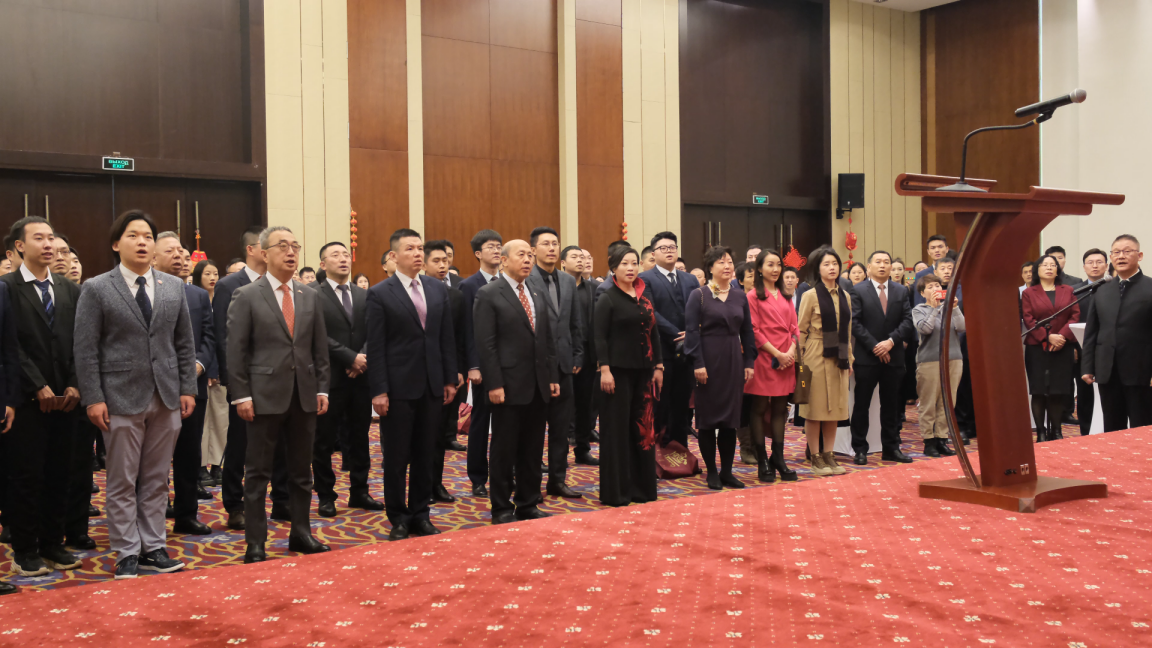 駐白俄羅斯使館2024年新春招待會(huì)現(xiàn)場(chǎng)。 駐白俄羅斯使館供圖