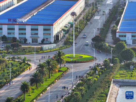 這是2023年10月31日在埃塞俄比亞杜凱姆市拍攝的東方工業(yè)園。 新華社發(fā)（東方工業(yè)園供圖）
