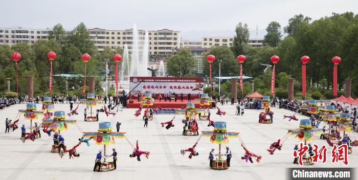 圖為青海省海東市非遺展示。(資料圖) 海東市文體旅游廣電局 供圖