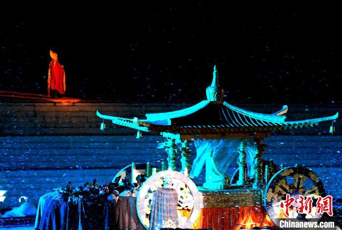 3月17日，西藏拉薩，《文成公主》大型史詩劇演出現(xiàn)場?！±盍?攝