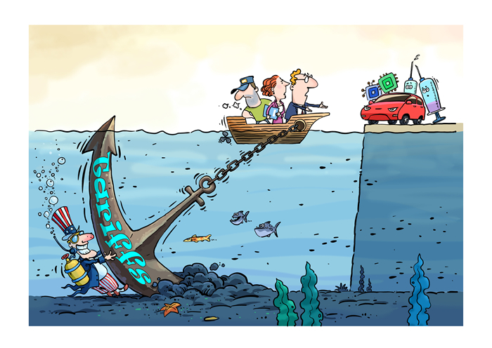 漫畫作者：馬宏亮（人民網(wǎng)版權(quán)圖片，未經(jīng)授權(quán)請(qǐng)勿轉(zhuǎn)載。）