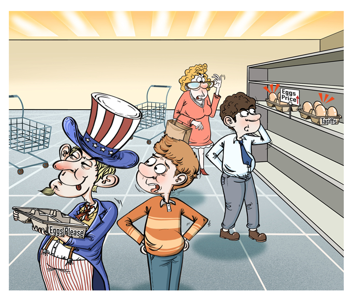 漫畫作者：譚希光（人民網(wǎng)版權(quán)圖片，未經(jīng)授權(quán)請勿轉(zhuǎn)載。）