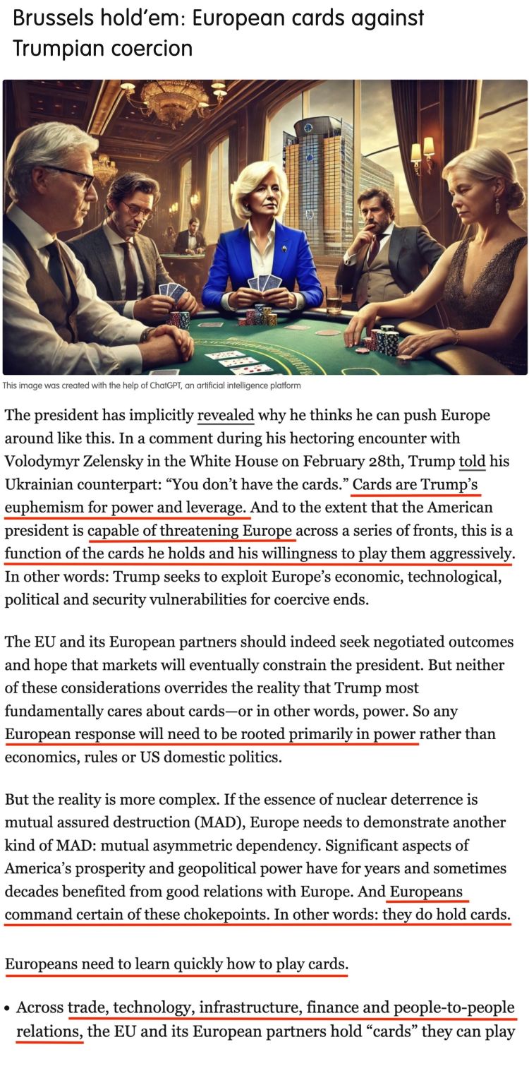 深觀察丨“只要團結(jié)，歐盟反制美國的王牌很多”