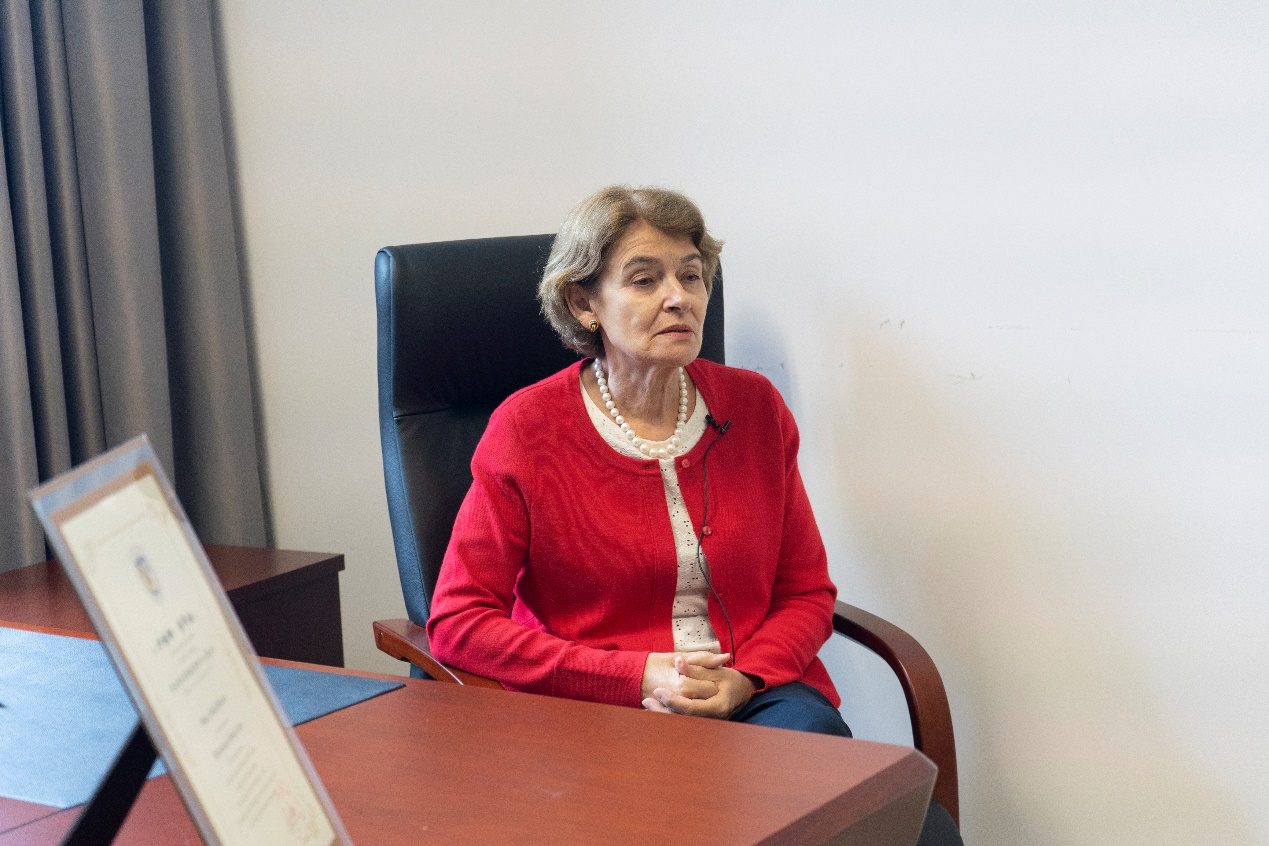 聯合國教科文組織前總干事伊琳娜·博科娃接受人民網采訪。人民網 常沙攝