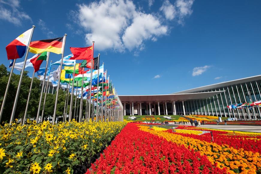 第七屆中國(guó)國(guó)際進(jìn)口博覽會(huì)會(huì)場(chǎng)。人民網(wǎng)記者 翁奇羽攝