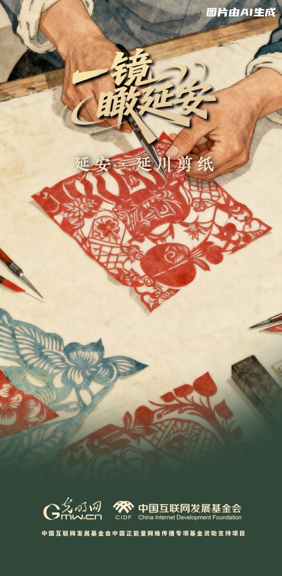 【一鏡瞰延安·AI海報(bào)】跟著這些非遺文化，感受老區(qū)風(fēng)土人情