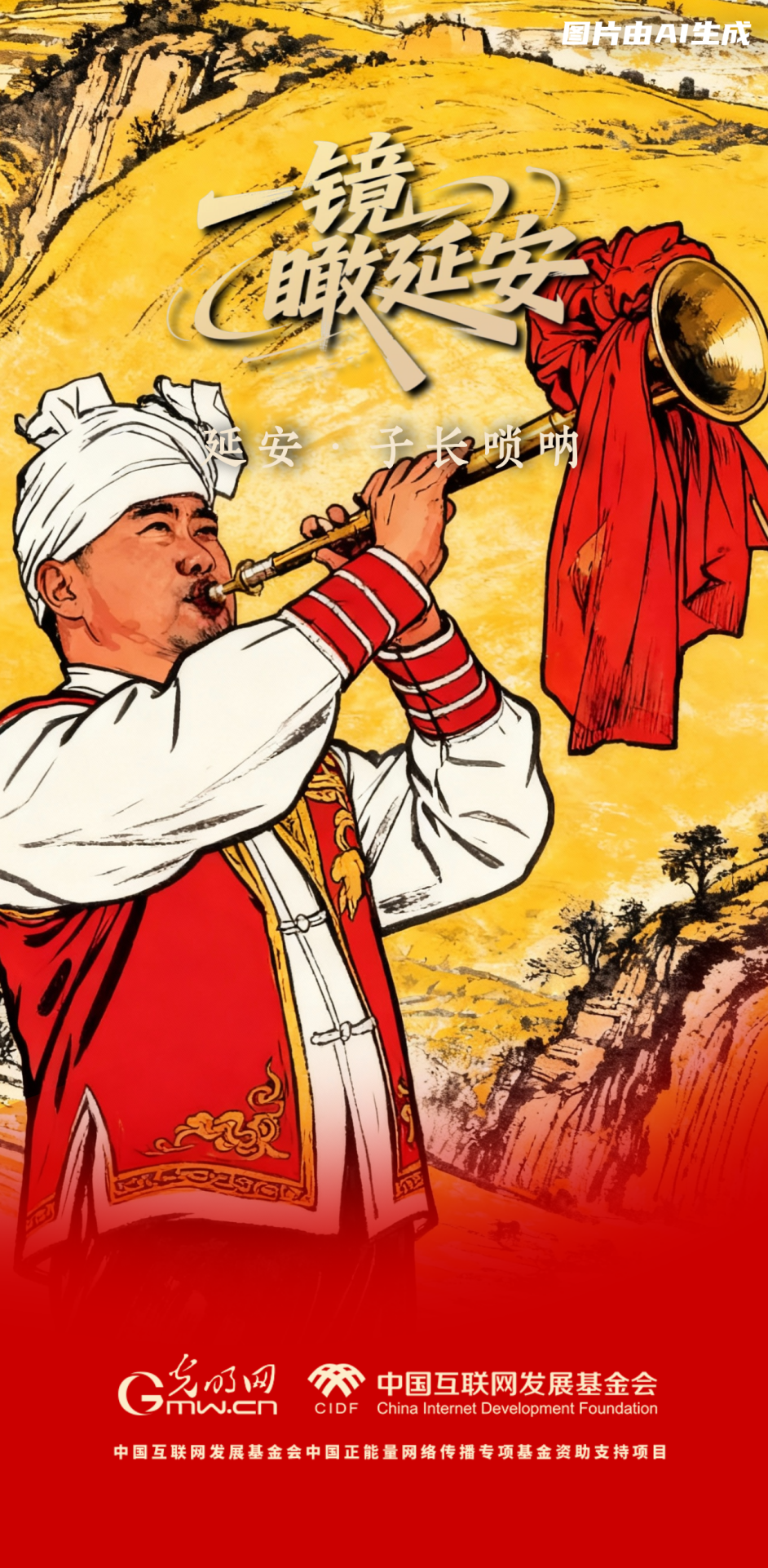 【一鏡瞰延安·AI海報(bào)】跟著這些非遺文化，感受老區(qū)風(fēng)土人情