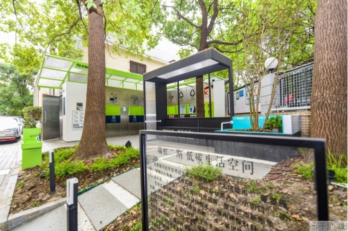 上海市瑞虹二期小區(qū)的低碳生活空間。本報記者 邢千里攝
