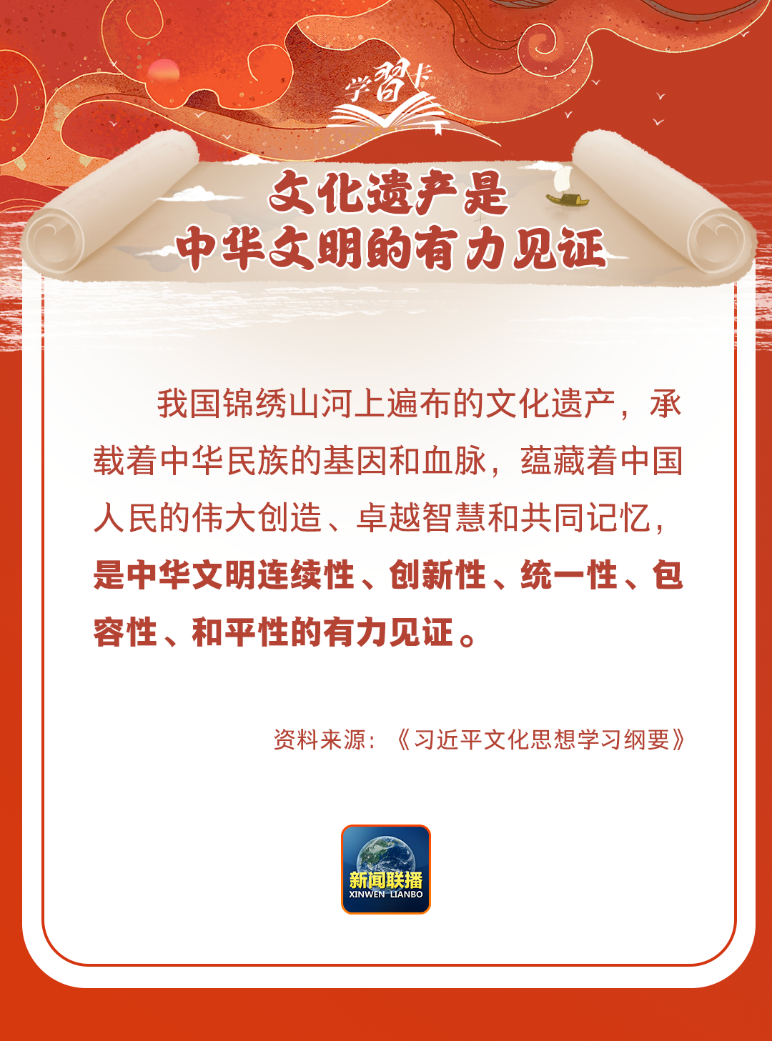 學(xué)習(xí)卡丨守護好中華民族的文化瑰寶！