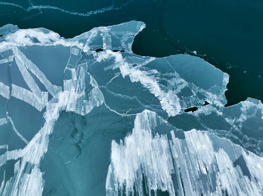 西藏阿里:冬日湖冰盛景【6】