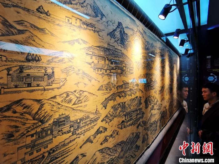 圖為歷代藏醫(yī)藥學(xué)教育機(jī)構(gòu)展示?！?zhí)砀?攝