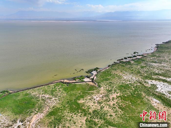 圖為航拍都蘭湖國家濕地公園?！∑钤鲚?攝