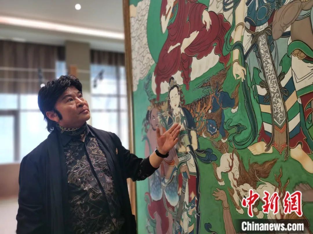 國家一級美術(shù)師劉觖。張?zhí)砀?攝