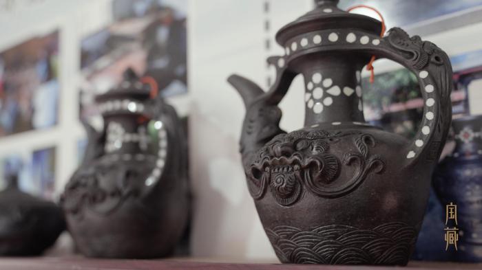 圖為尼西黑陶作品?！垍?攝