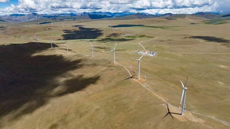 西藏措美哲古風(fēng)電場。受訪者供圖