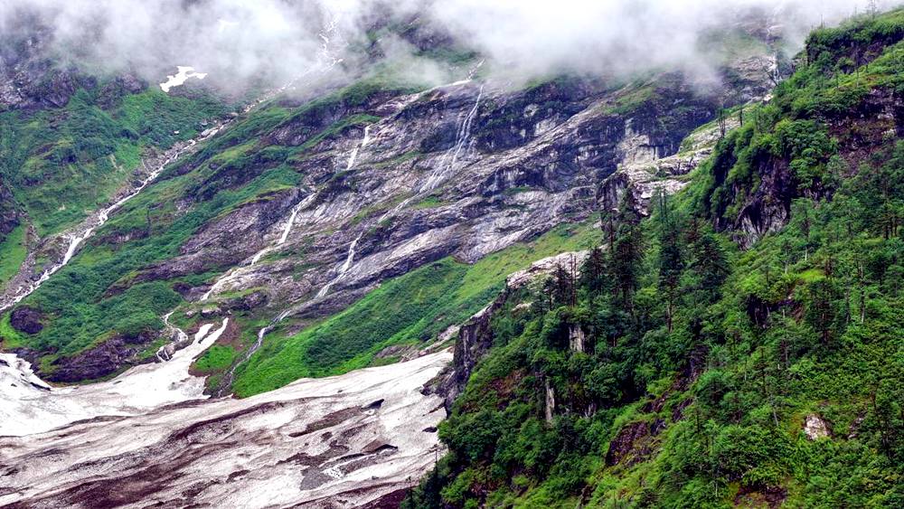 磅礴的河流滋養(yǎng)著山間草木。張澤坤攝