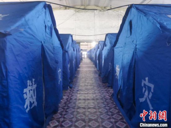 那曲火車站集中健康監(jiān)測(cè)點(diǎn)?！≈袊?guó)鐵路青藏集團(tuán)有限公司拉薩車務(wù)段 供圖